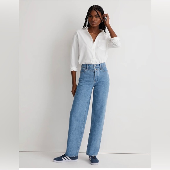 COPY - Madewell the perfect vintage wide-leg Jean in harden wash button fly edi… - Picture 4 of 16